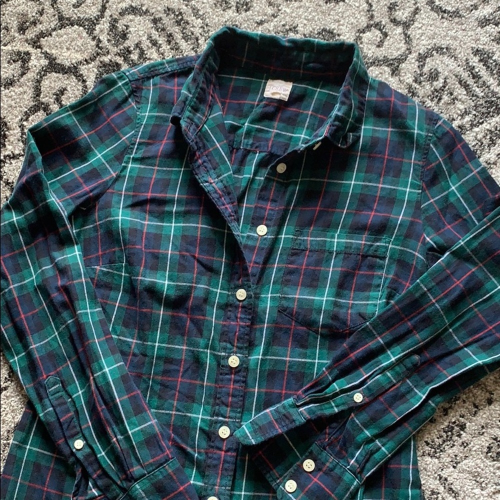 Jcrew Factory plaid button-up - Picture 2 of 2